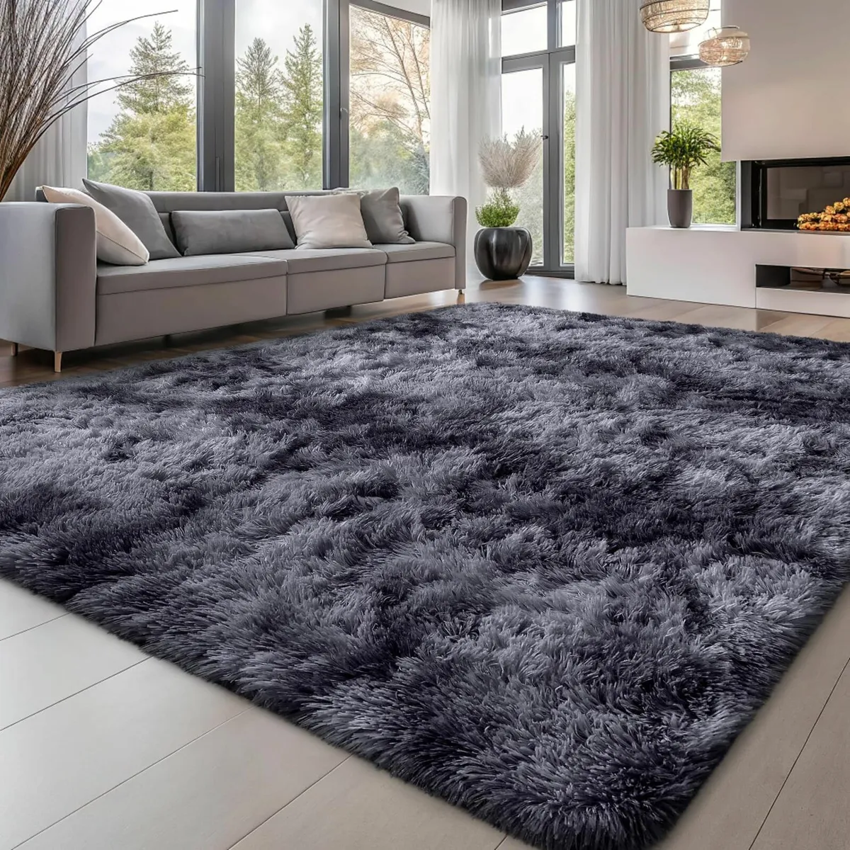 Living Room 160x220cm Rugs Bedroom Soft Fluffy - Image 1