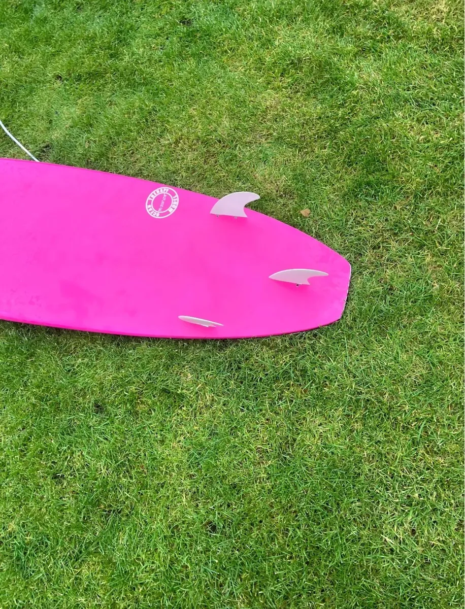 Limited Edition Hot Pink Surf Board 7’6” - Image 3