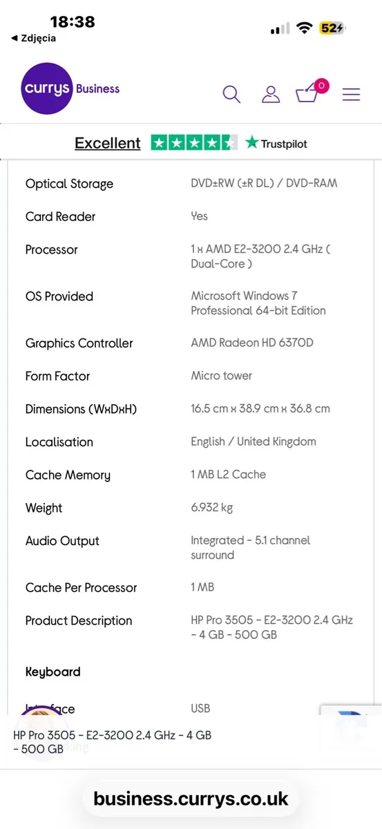 Hp pro with Dell monitor - Image 3