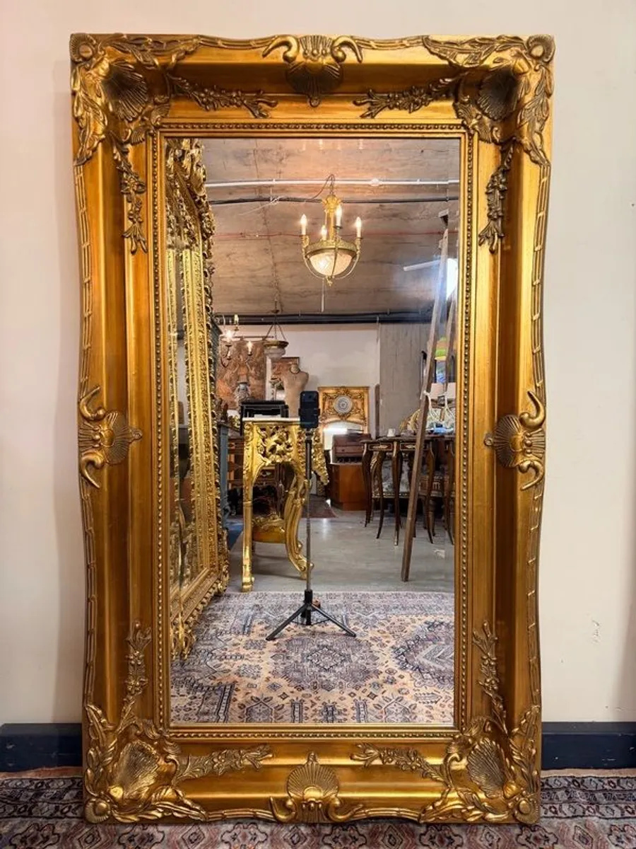 Large Gilt Double Frame Gilt Mirror - Image 1