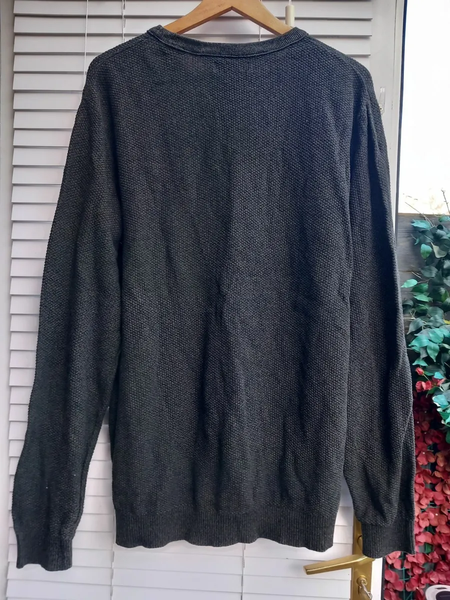 Mens Jack & Jones grey Jumper - Image 3