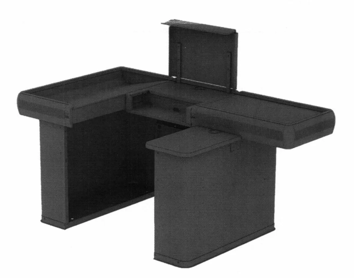 Checkout counter (U-shaped, metal) - Image 2