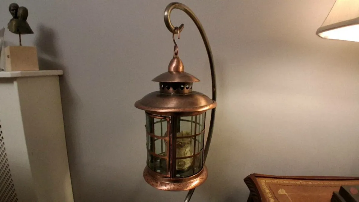 Copper Lantern with stand - Image 3