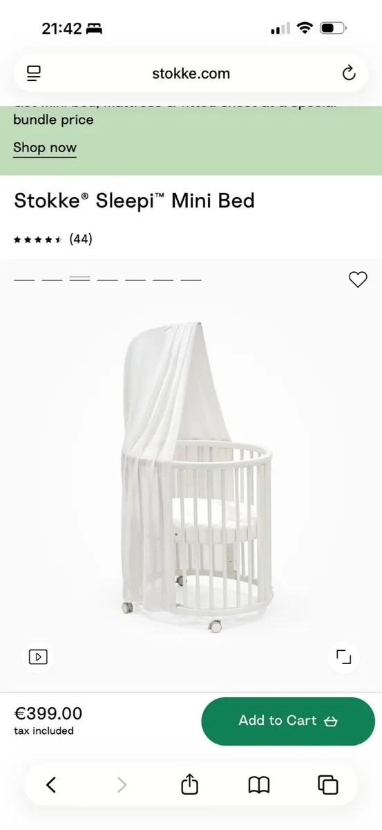 Stokke Sleepi Mini Bed (New Born Cot) - Image 2