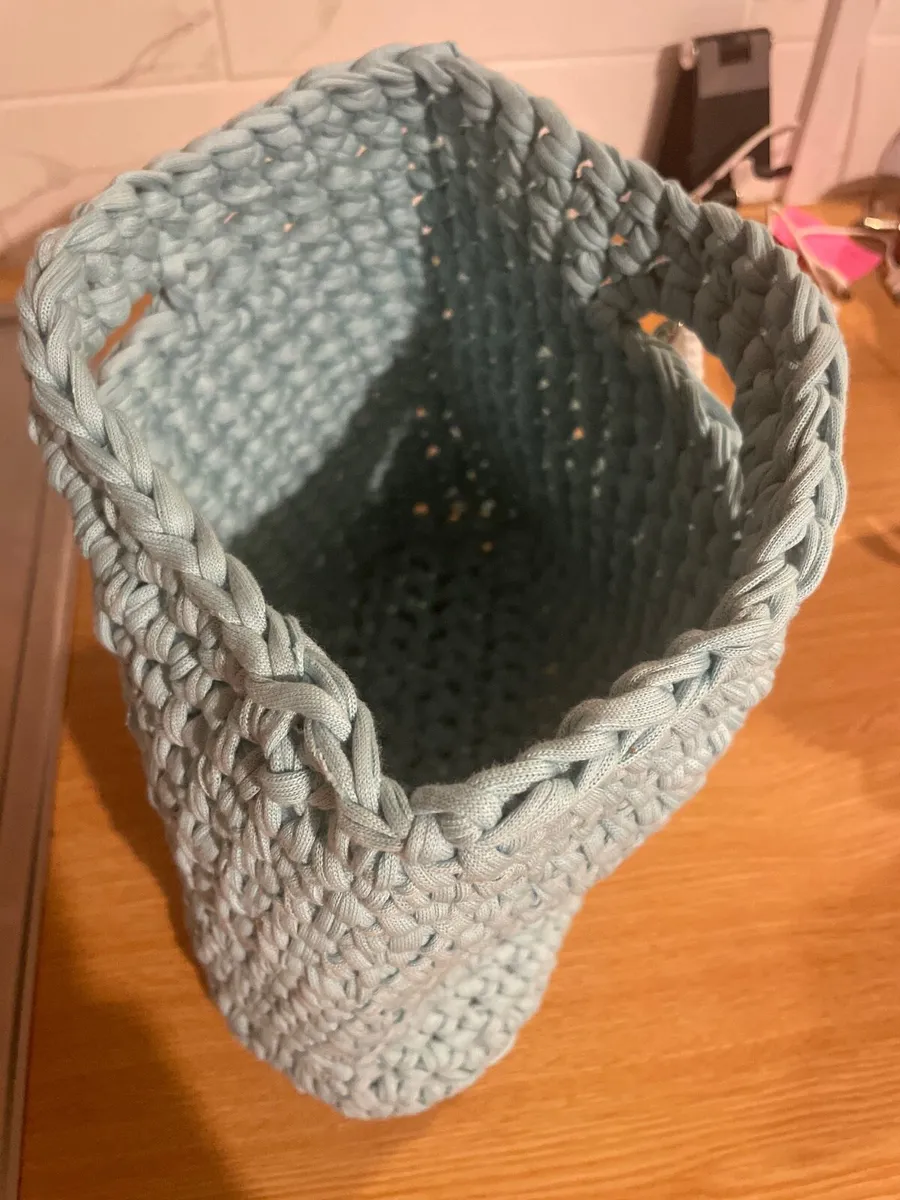 Hand crochet pure cotton bag - Image 2