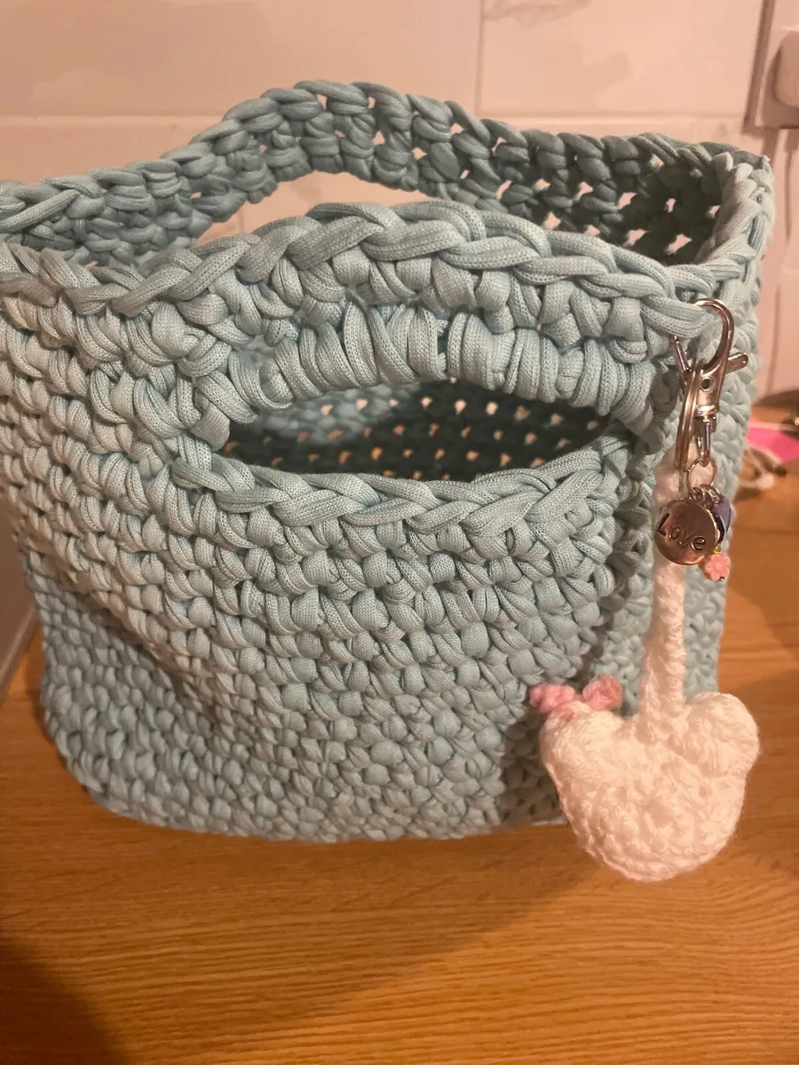Hand crochet pure cotton bag - Image 3
