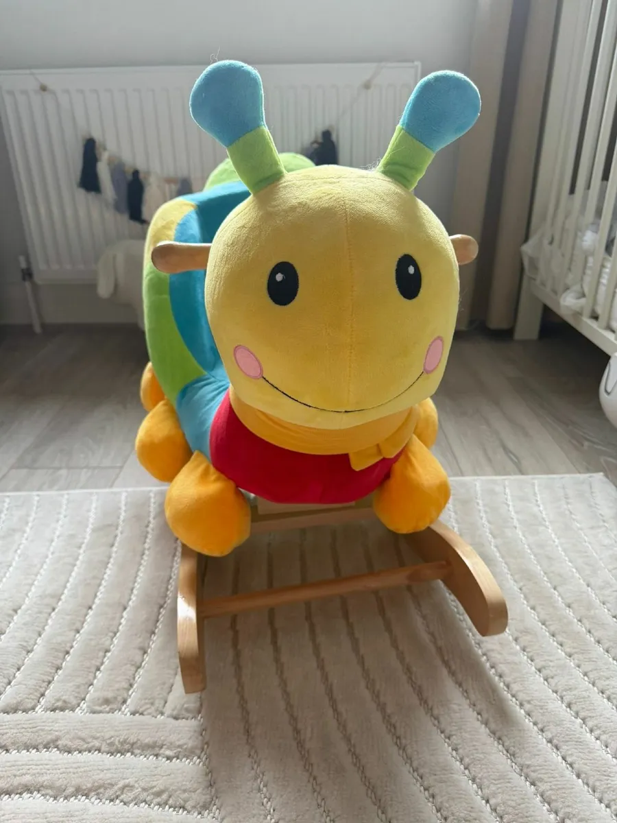 Wooden baby rocking animal Caterpillar - Image 3