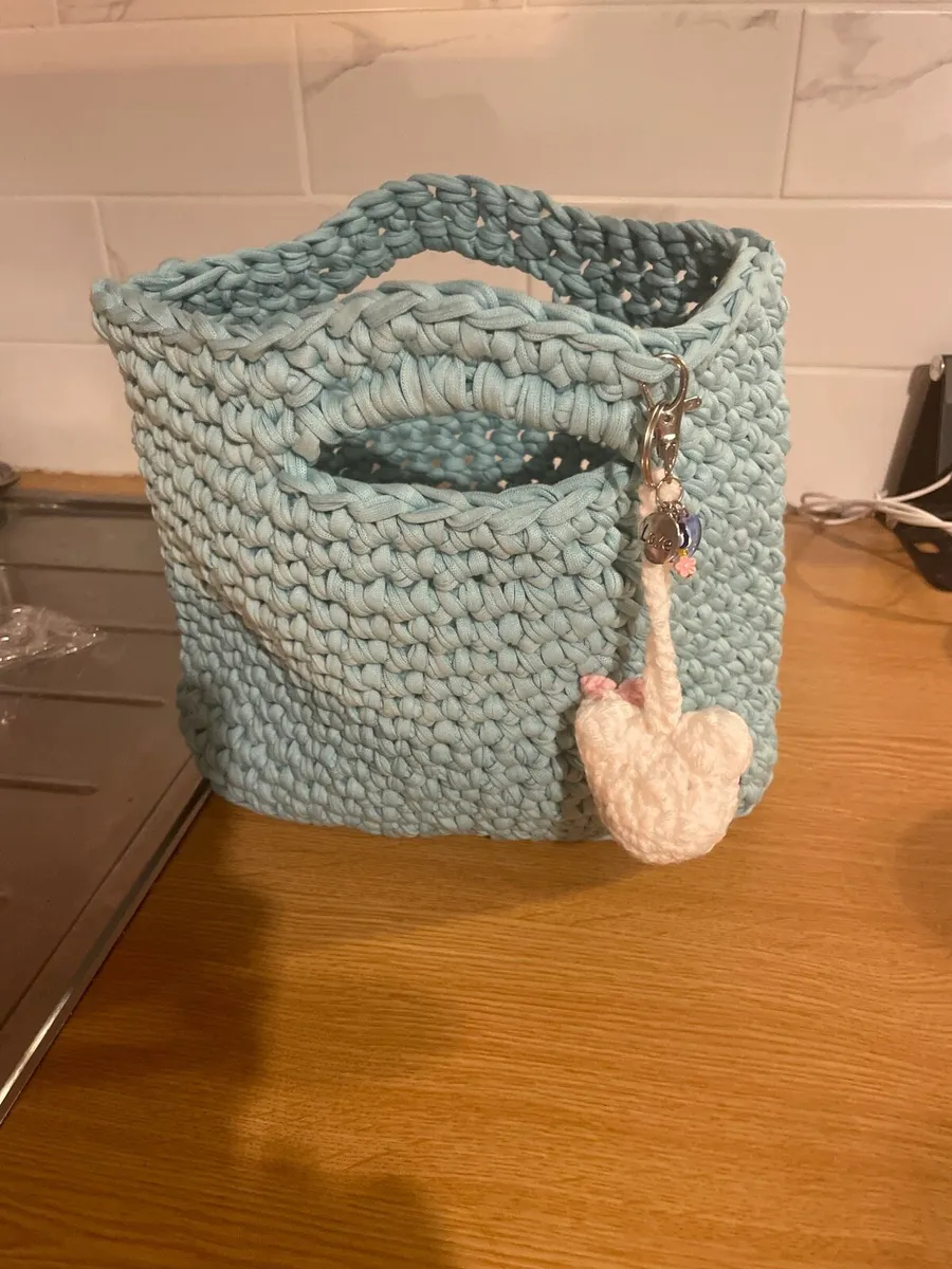 Hand crochet pure cotton bag - Image 4