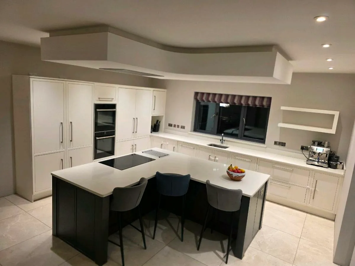 Kitchen + Island + Denton work tops - Image 1