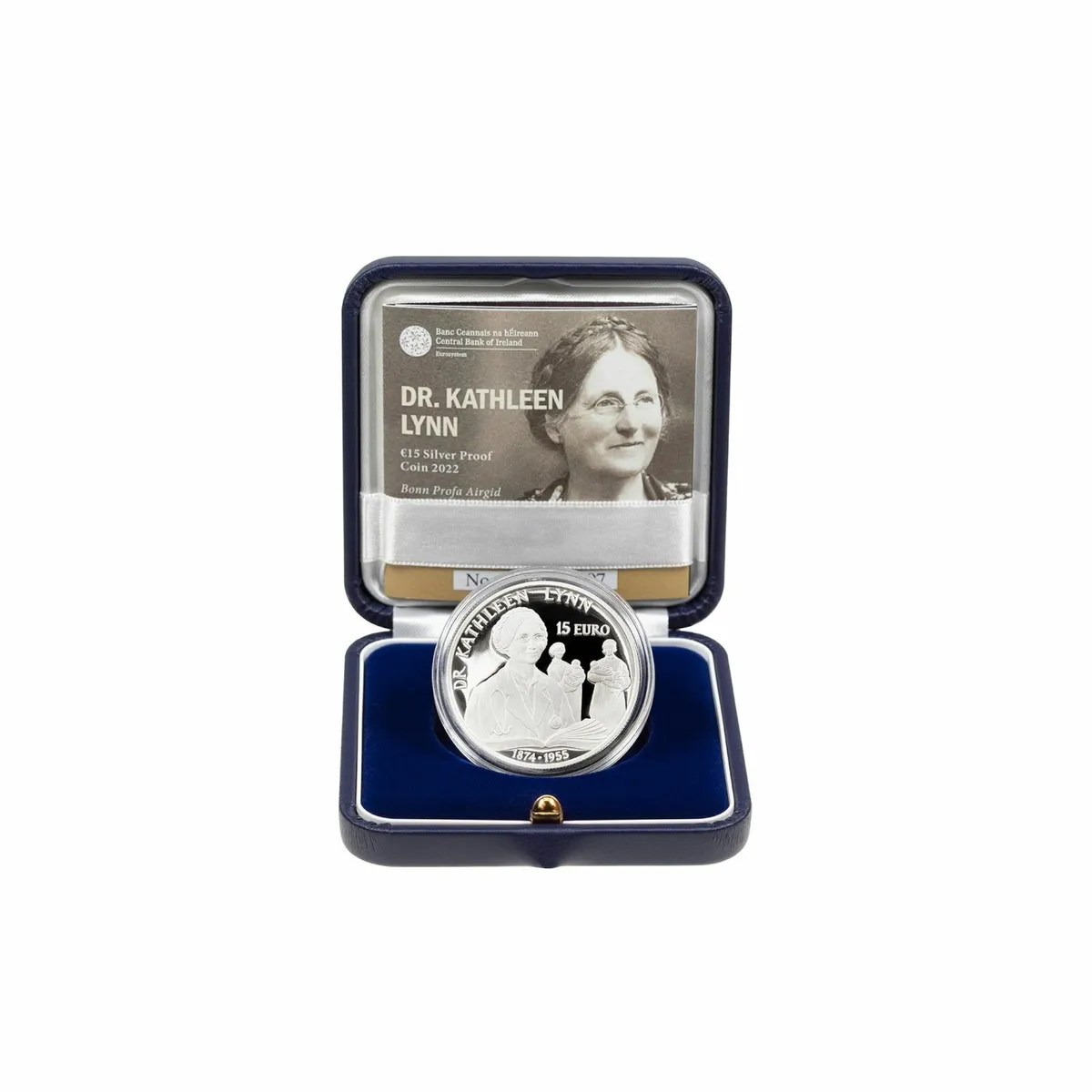 Dr Kathleen Lynn €15 Irish Proof Coin 2022 - Image 2