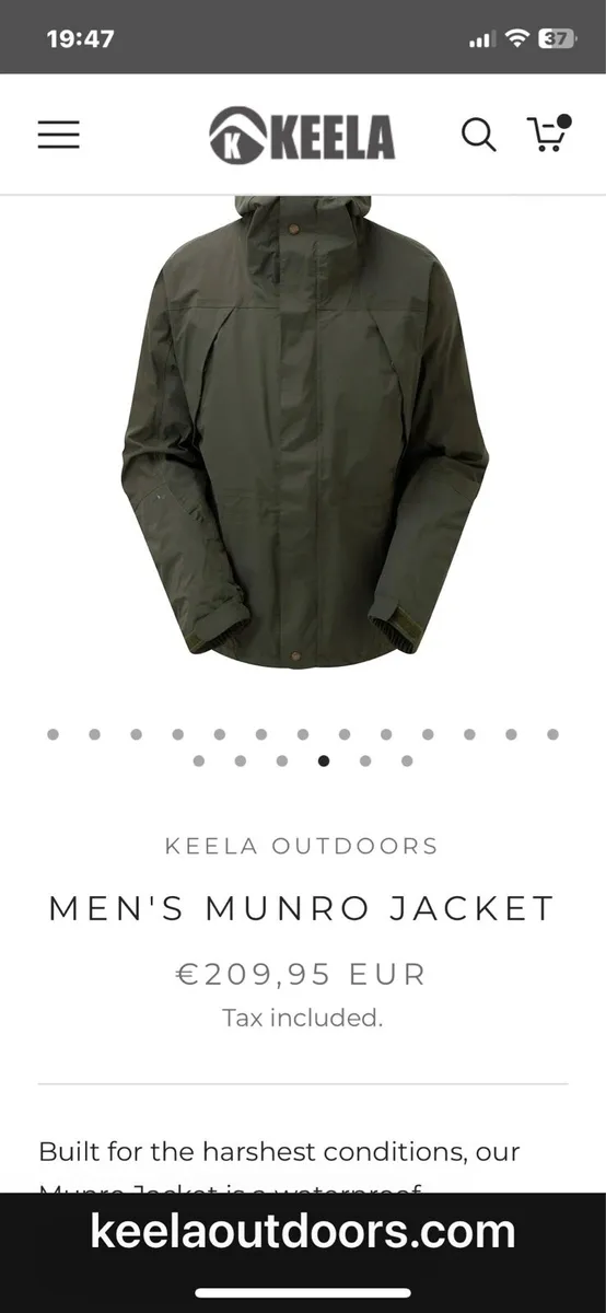Keela Munro hiking/ shooting jacket