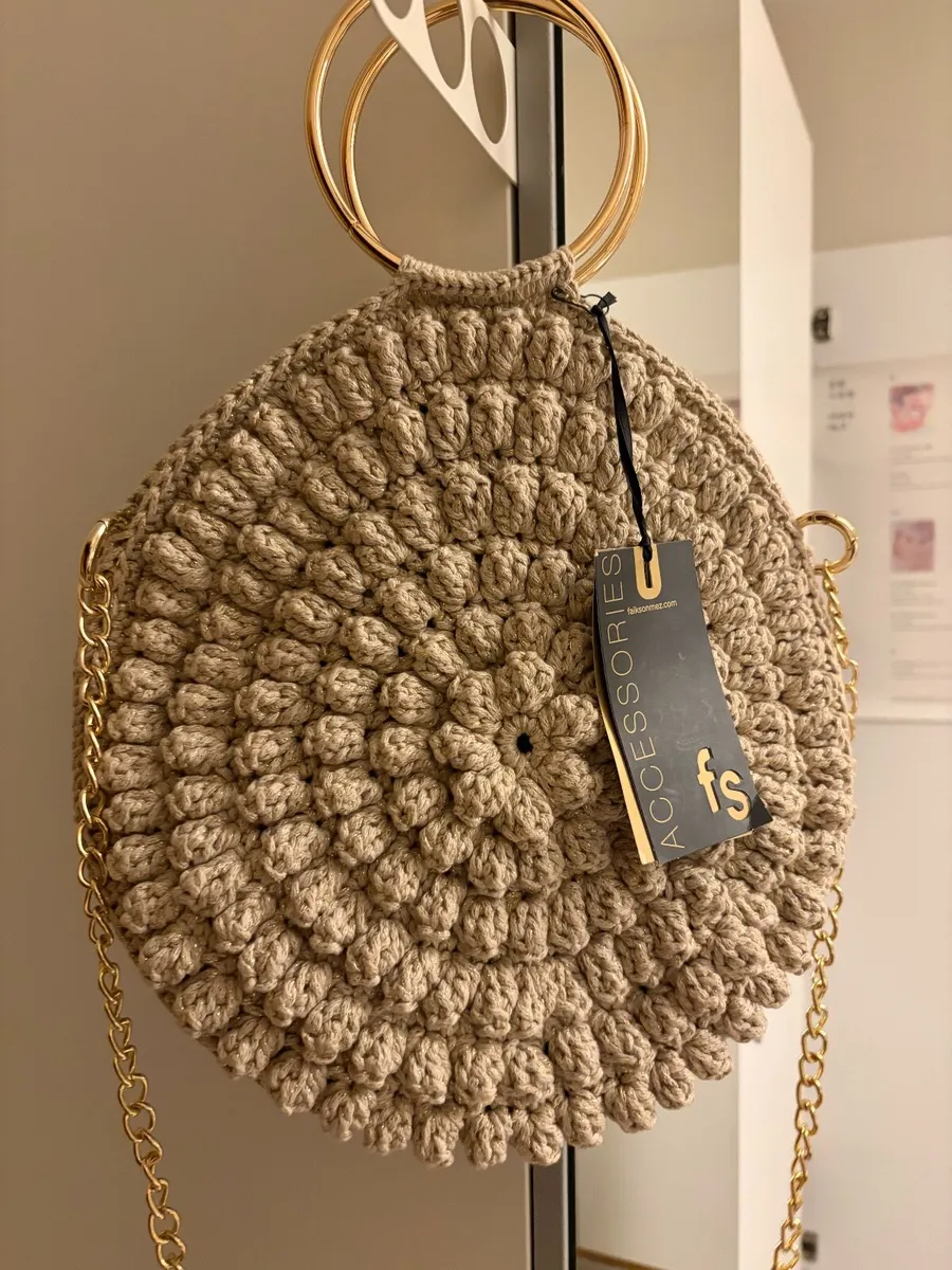hand made crochet bag - Image 1