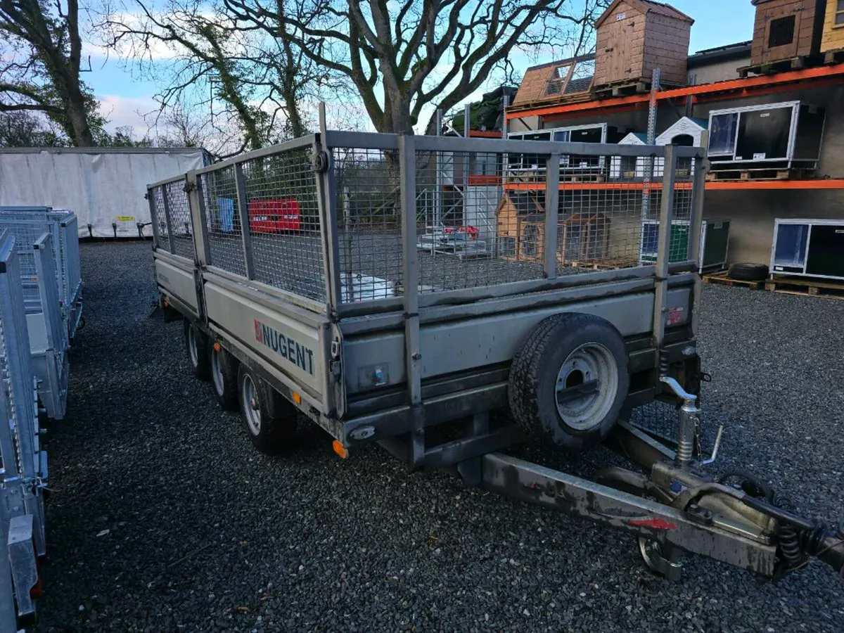 14ft nugent dropside mesh trailer & big ramp door - Image 1