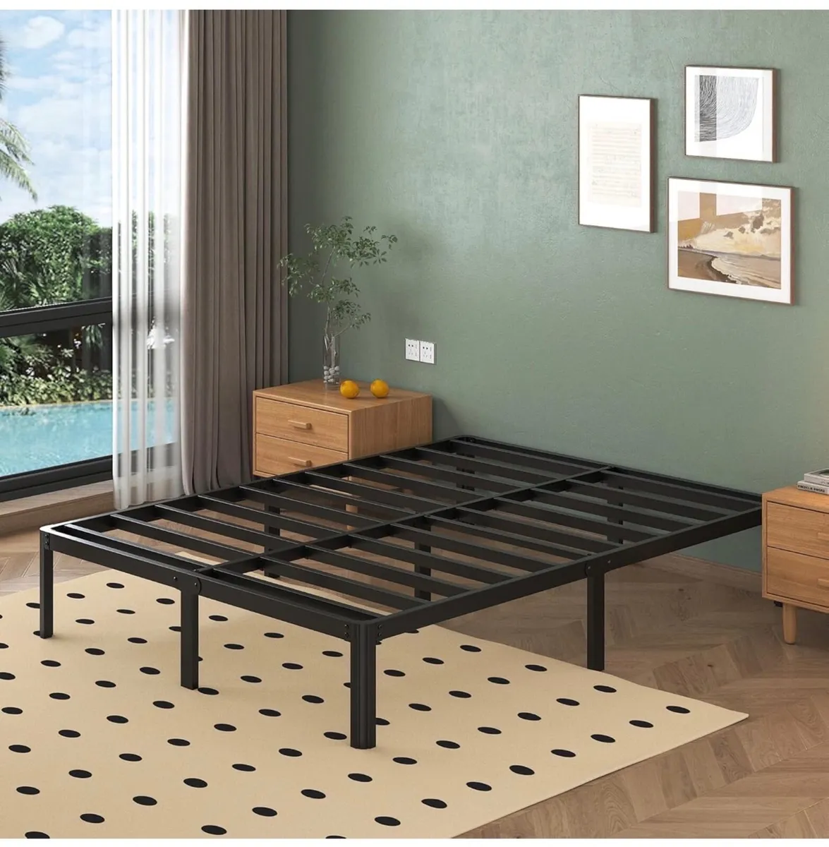 Super King Bed Frame 6ft with Rounded Corner Legs - Image 4
