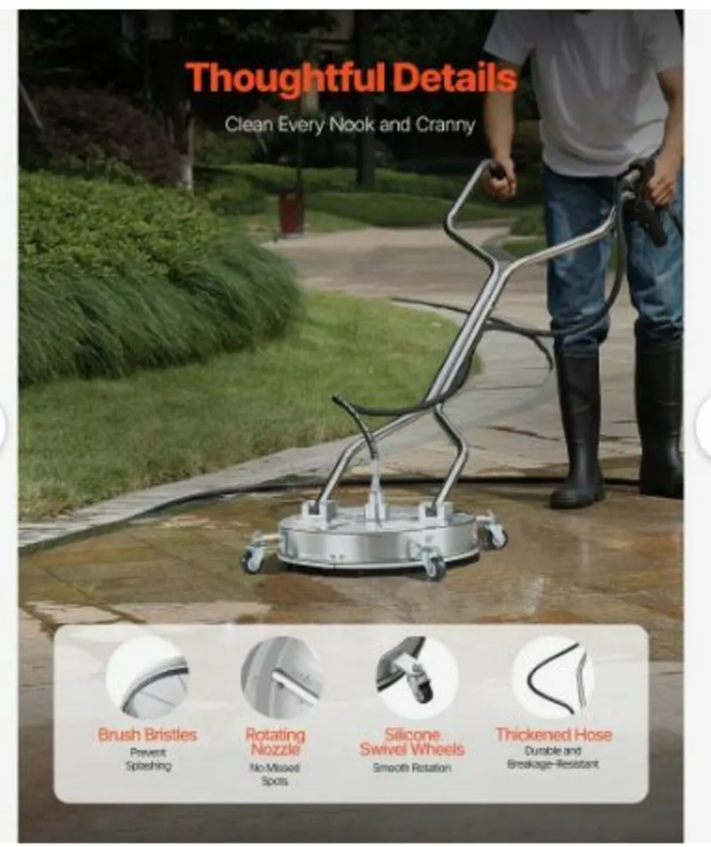 18" Pressure Washer Surface Cleaner - Image 4