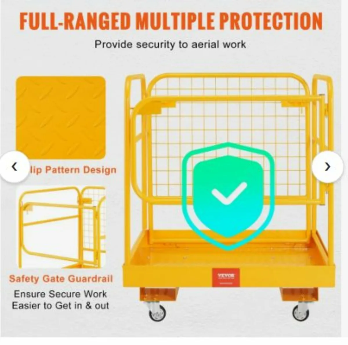 Forklift Safety Cage, 544.3 kg Load Capacity - Image 3