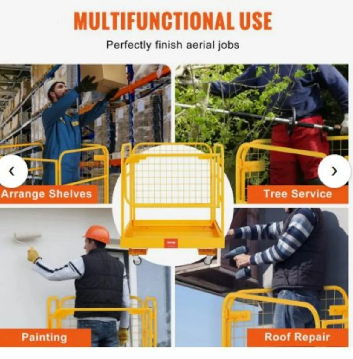 Forklift Safety Cage, 544.3 kg Load Capacity - Image 4