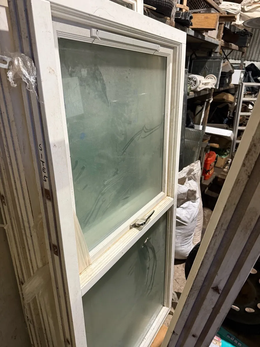 Three mahogany sash effect tall windows. - Image 2