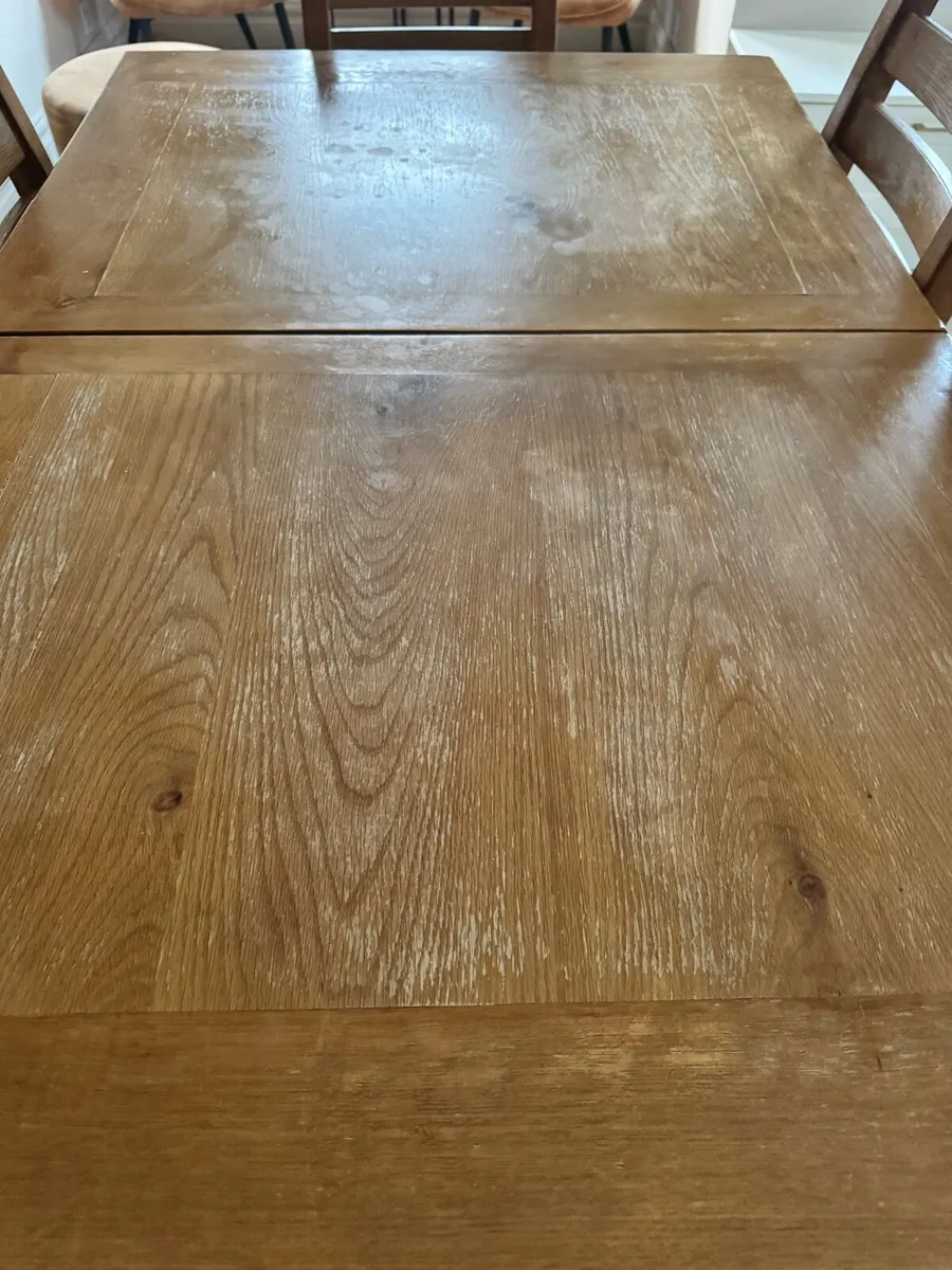 Solid Wood Extendable Table & 6 Chairs - Image 2