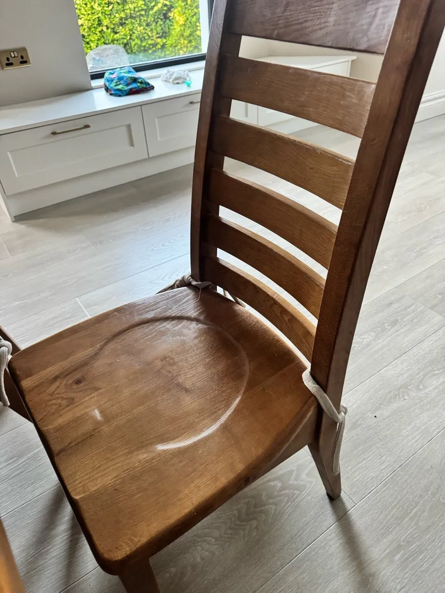 Solid Wood Extendable Table & 6 Chairs - Image 3