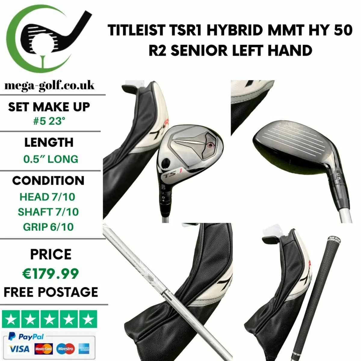 Titleist TSR1 Hybrid / #5 23° /MMT HY 50 R2 Senior - Image 1