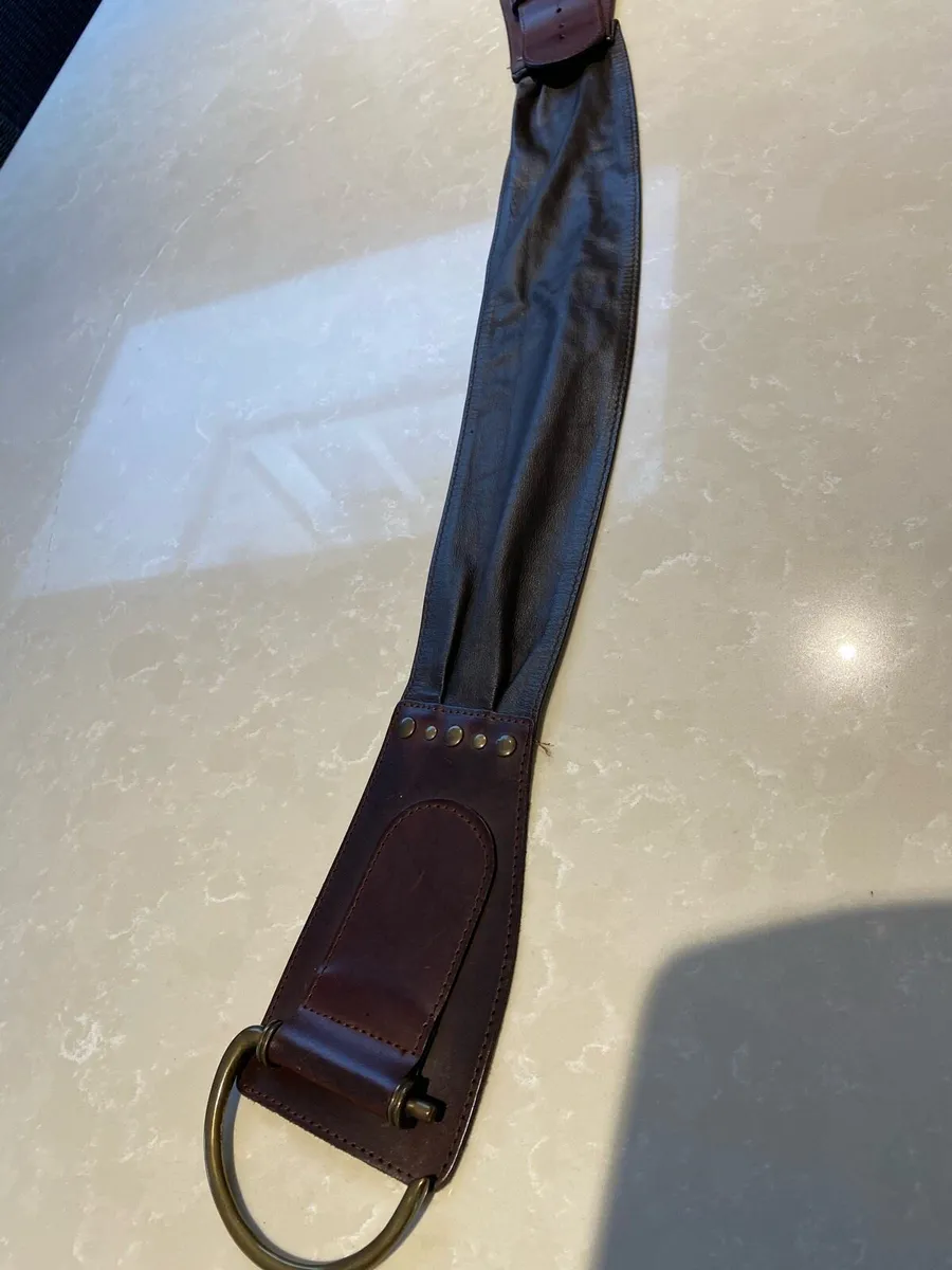 Brown Leather Ladies Belt - Image 4