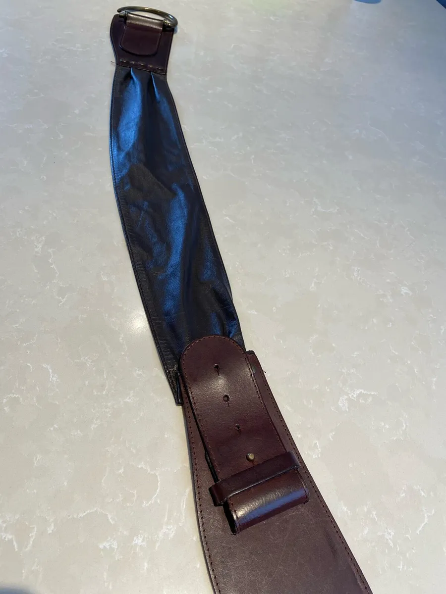 Brown Leather Ladies Belt - Image 1