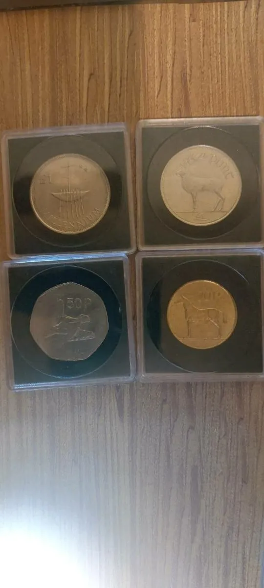 Irish Pre-Euro Coin Display Set In Protective Caps - Image 3