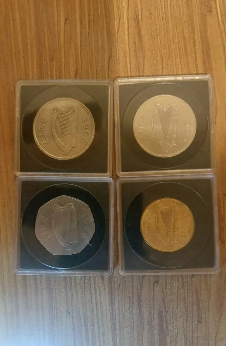 Irish Pre-Euro Coin Display Set In Protective Caps - Image 4