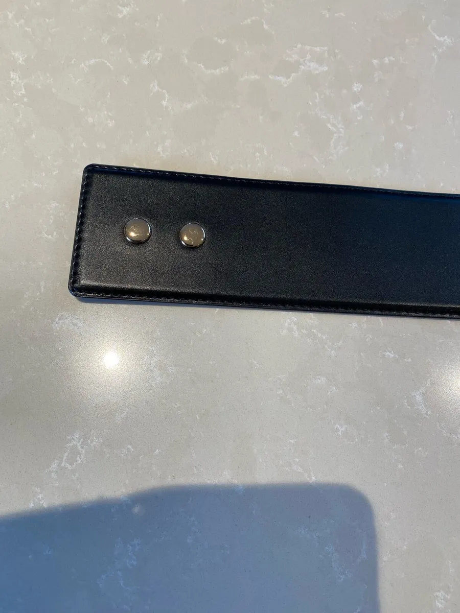 Ladies Black Leather Belt - Image 3