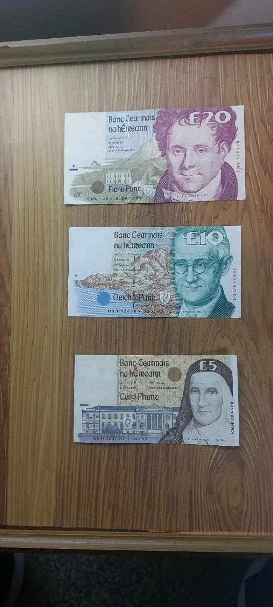 Irish Pound Notes C Series set 5.10.20 pound - Image 2