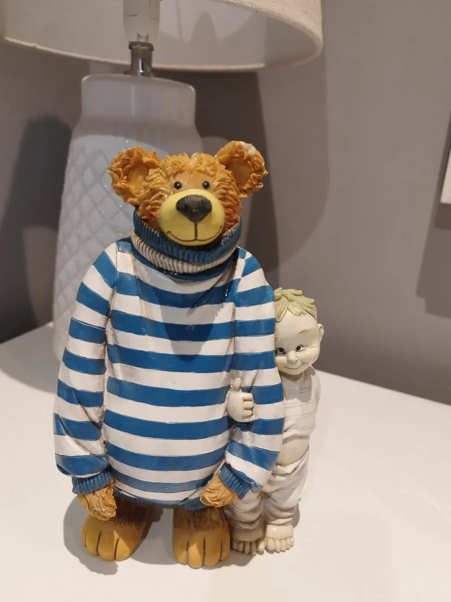 Charming Vintage-Style Bear & Child Figurine - Image 1