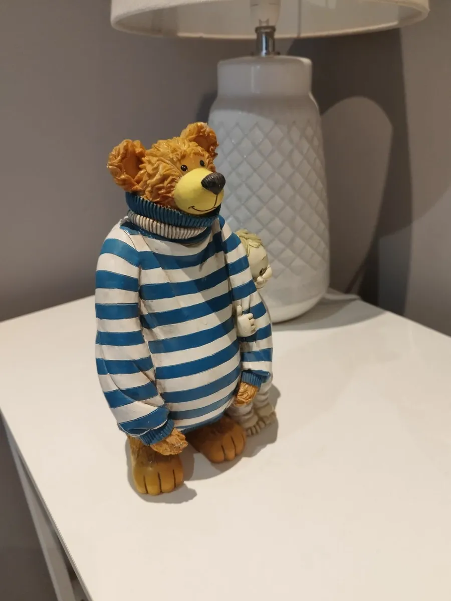 Charming Vintage-Style Bear & Child Figurine - Image 3