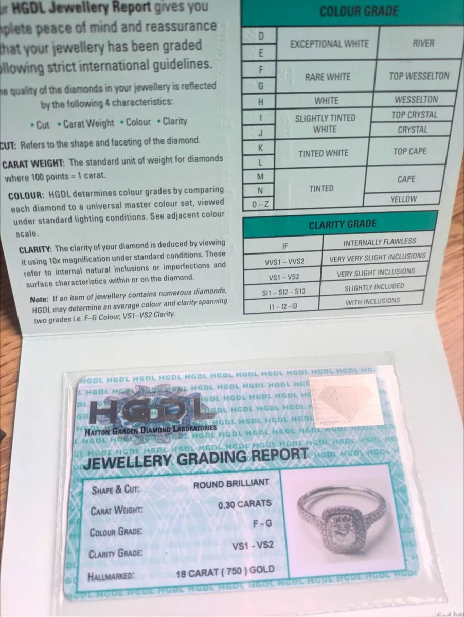 Engagement ring and wedding band - Image 4