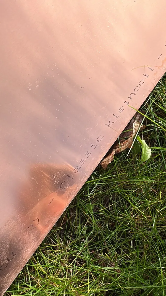 Copper sheet cut to length - Image 1