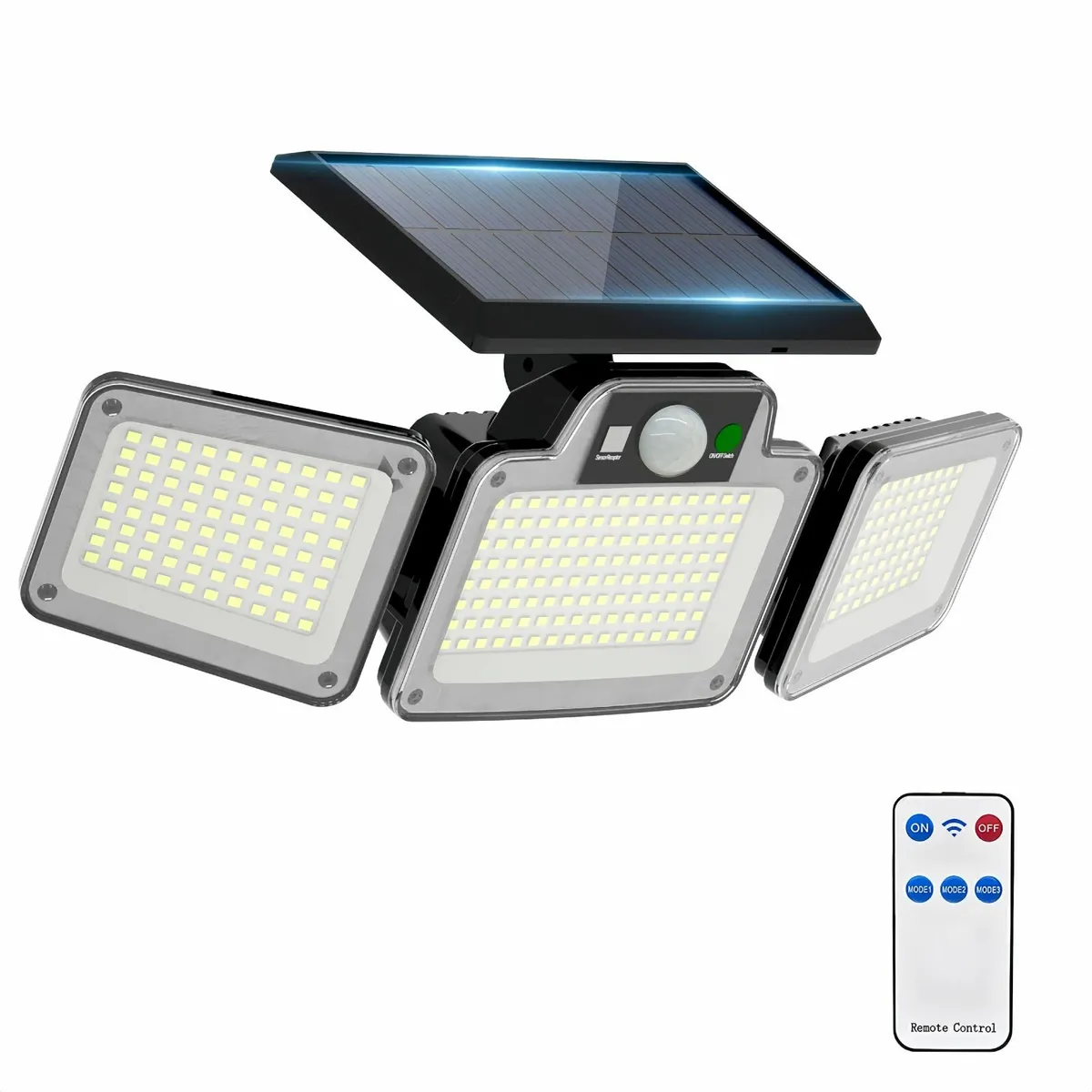 LED Solar Flood Lights Outdoor, 3 Adjustable - Image 1