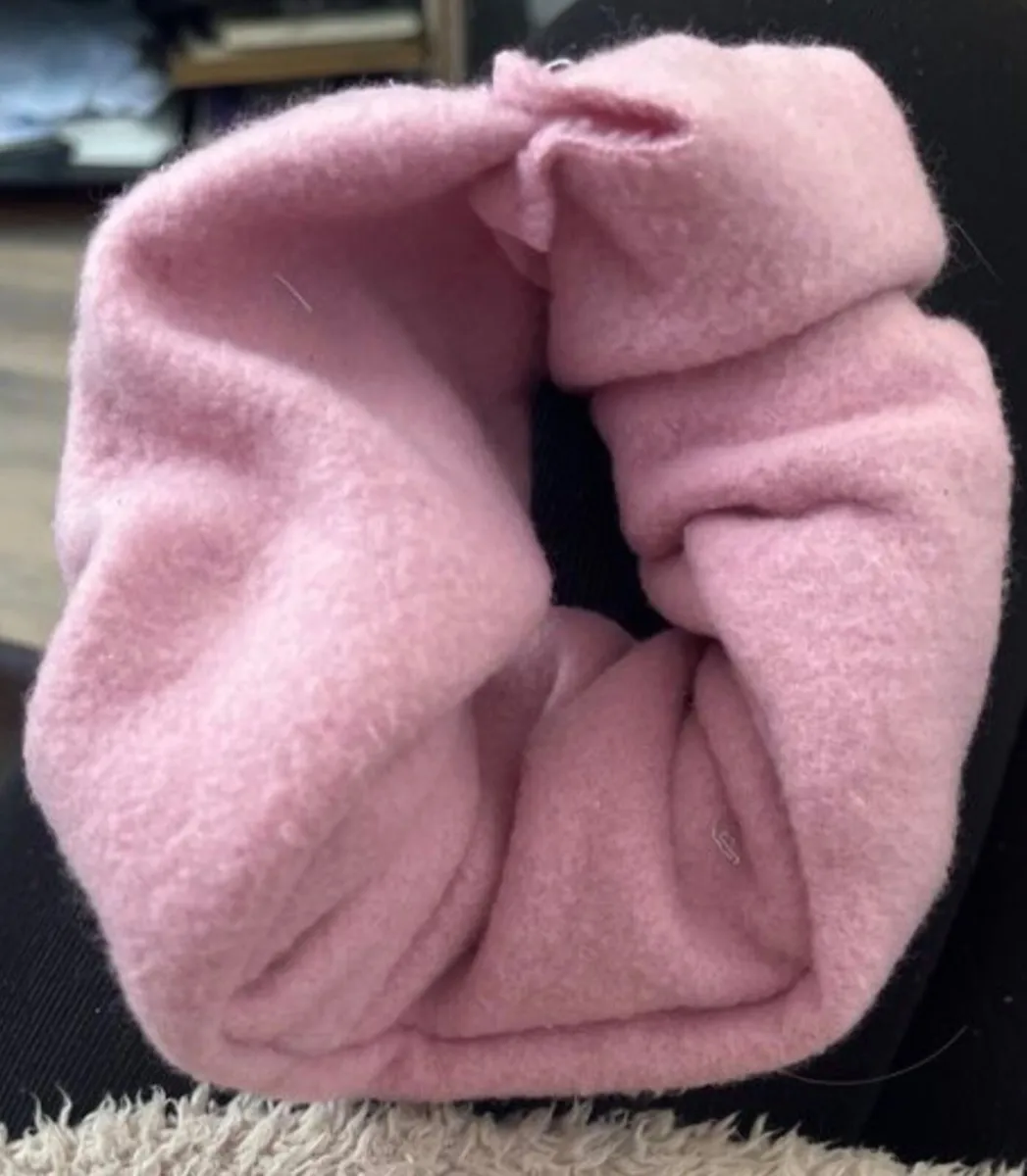 Big Handmade hair scrunchie - Image 2