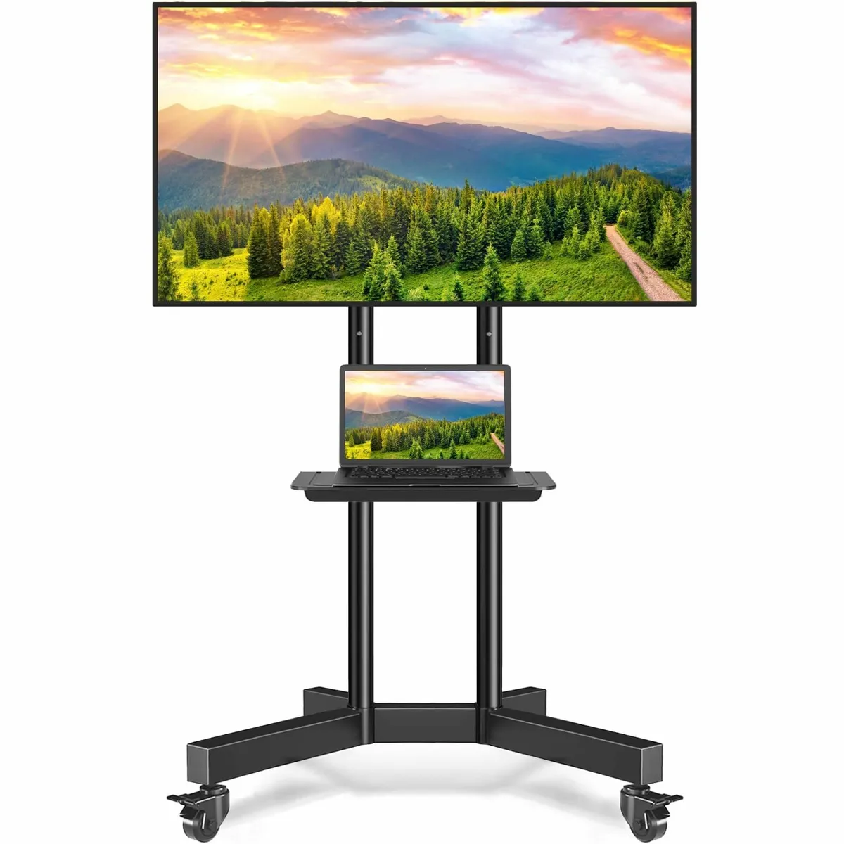 Mobile TV Stand on Wheels 32-80 Inch LCD LED - Image 1