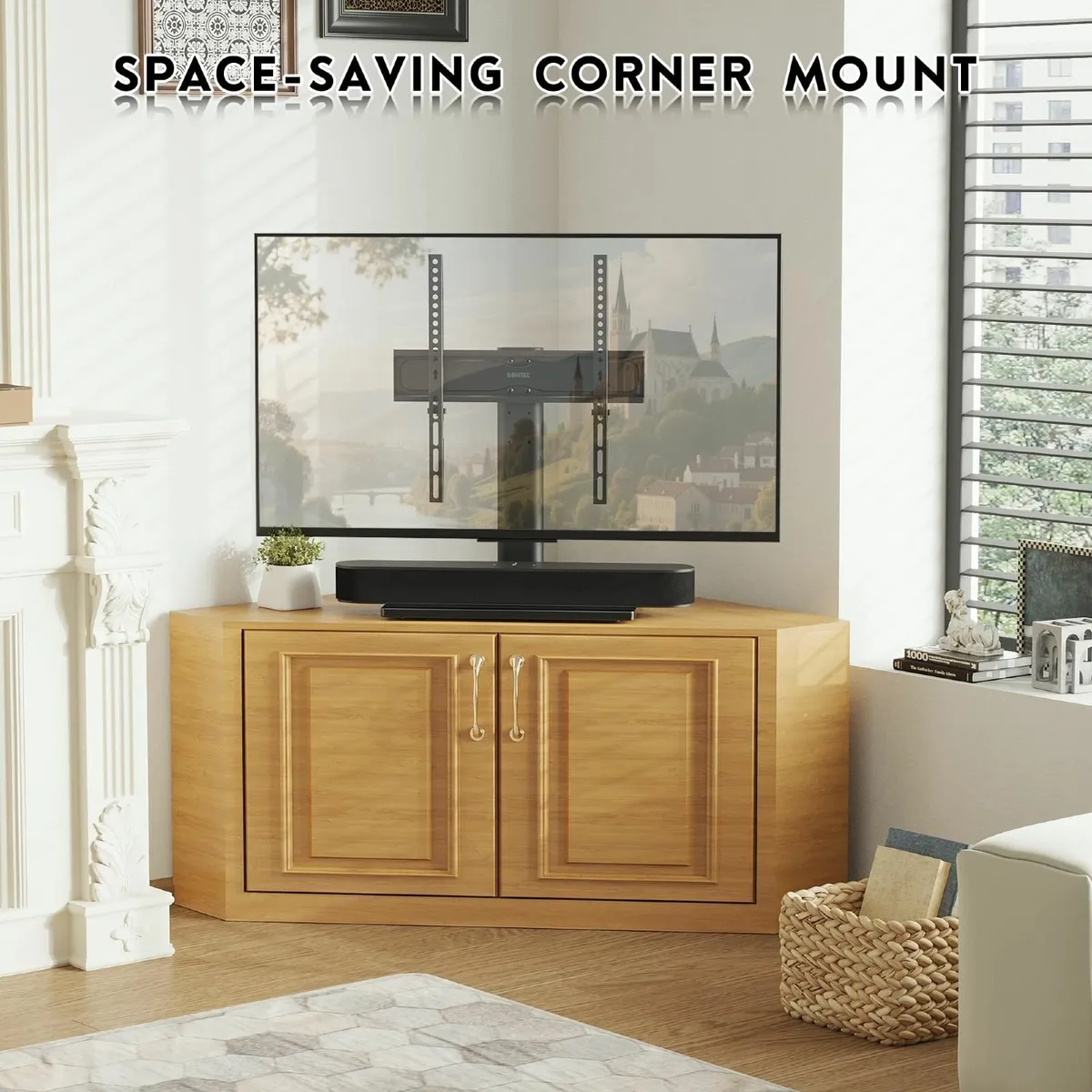 Universal TV Stand 24–60 Inch Height Adjustable - Image 1