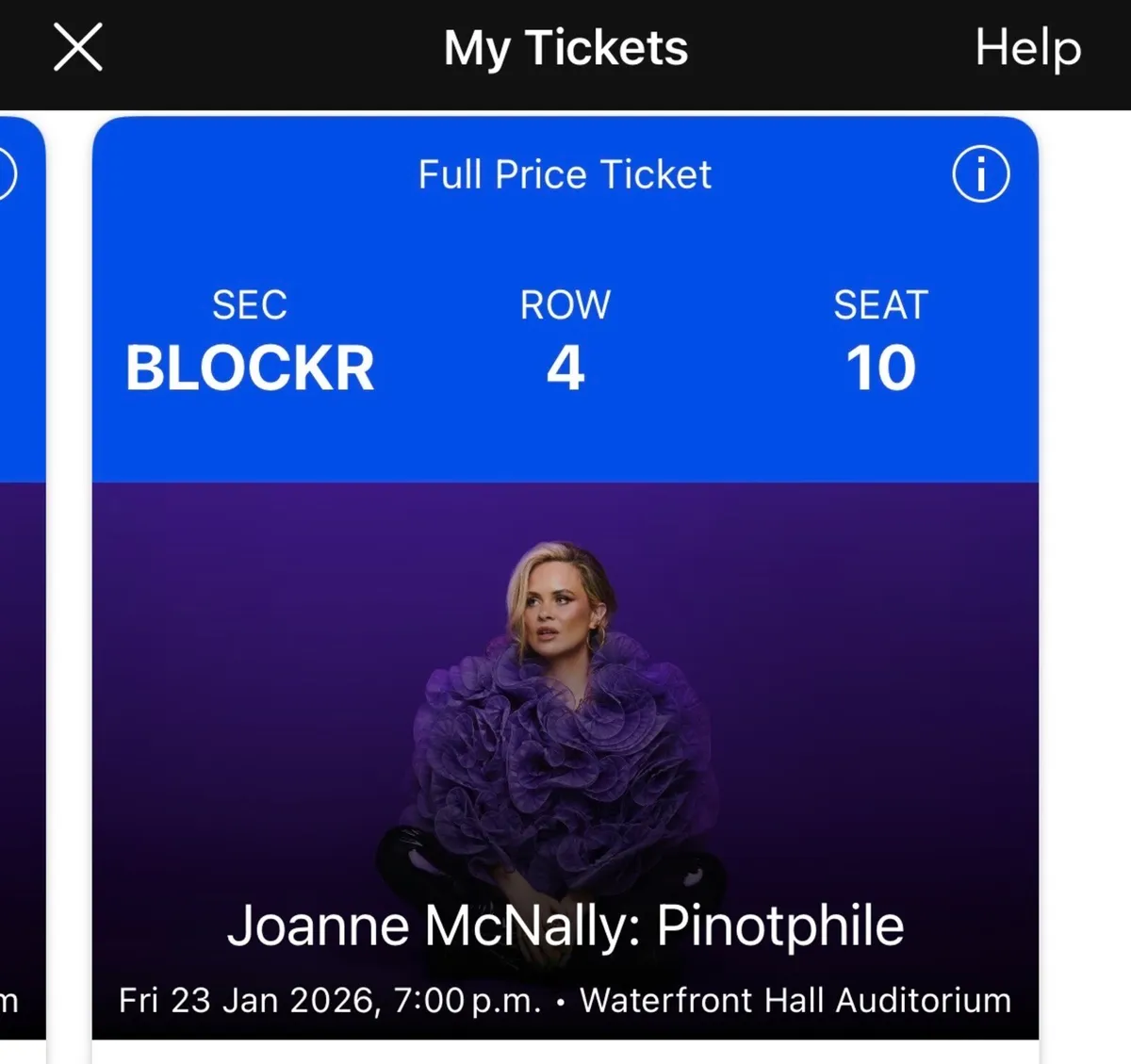 2 Tickets Belfast - Image 1