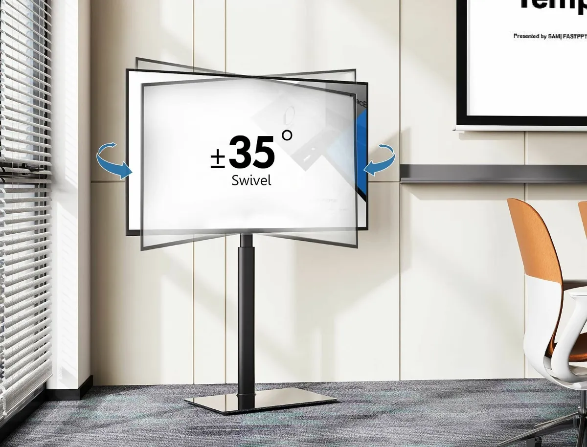 TV Floor Stand 32-60 inch TVs Height Adjustable - Image 2
