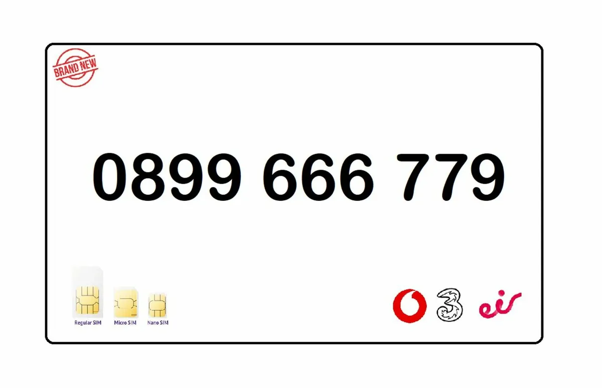 ⭐ Easy number sim card vip gold silver rare mobile - Image 1