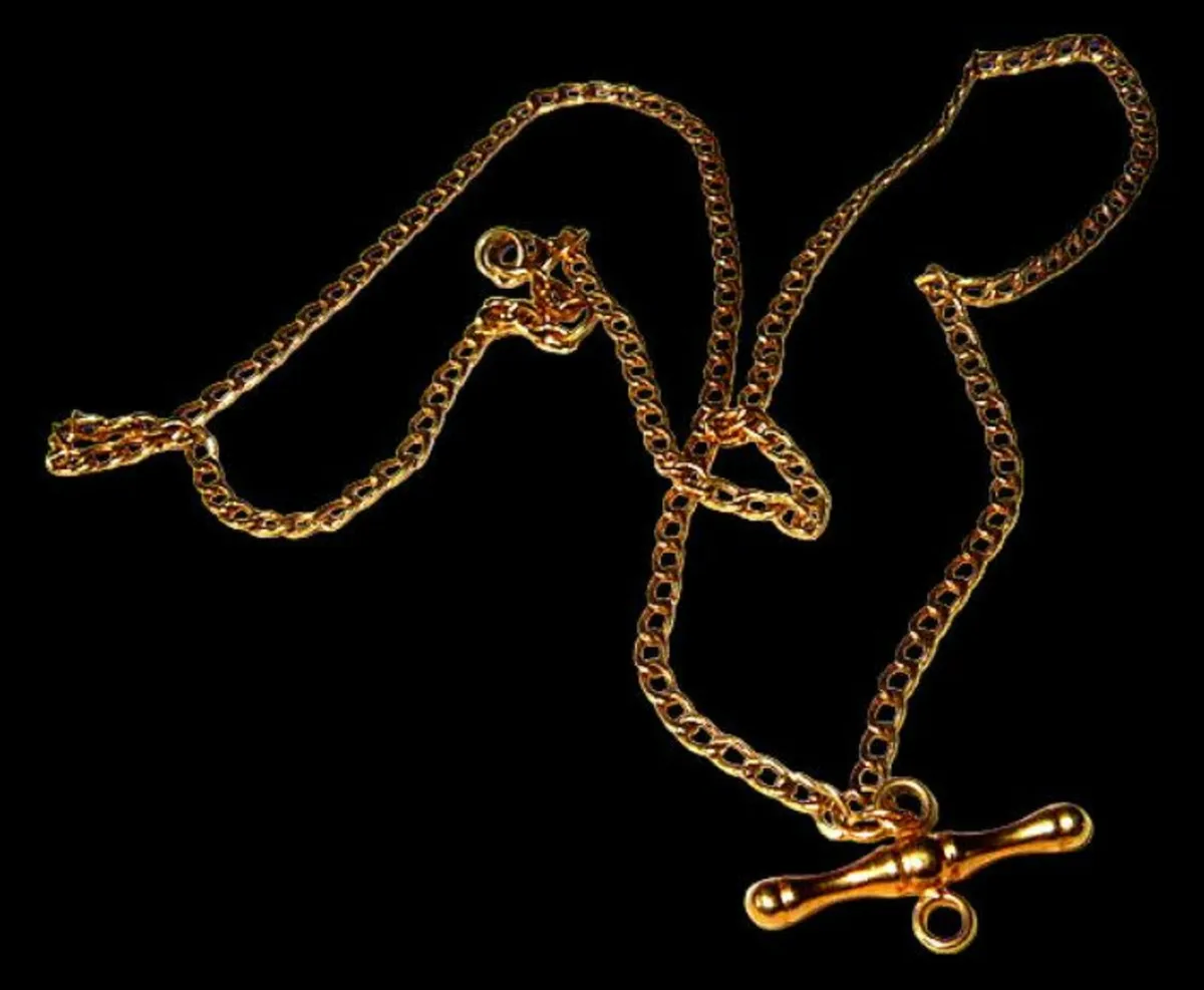 Vintage Hallmarked 9ct Gold Albert Chain - Image 2