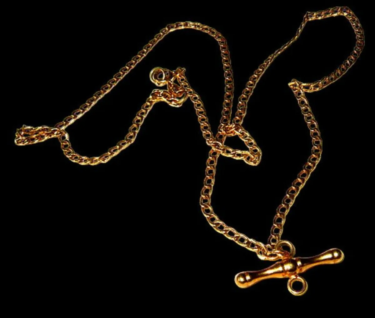 Vintage Hallmarked 9ct Gold Albert Chain - Image 1