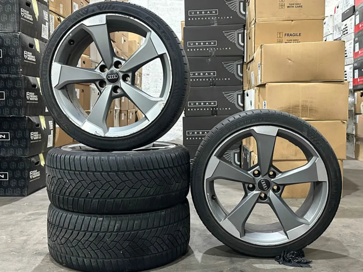 19" GENUINE AUDI ROTOR A4 Alloy Wheels & Tyres - Image 1