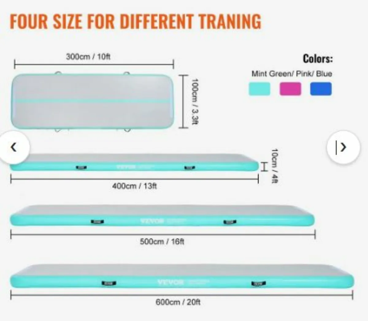 4 m Air Track Inflatable Training - Image 2