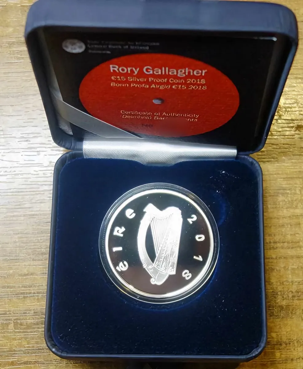 Ireland 2018 Silver Proof €15 Rory Gallagher Coin - Image 2