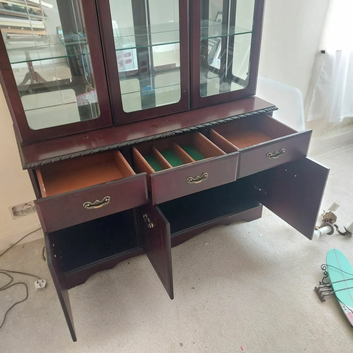Mahogany Display Cabinet - Image 2