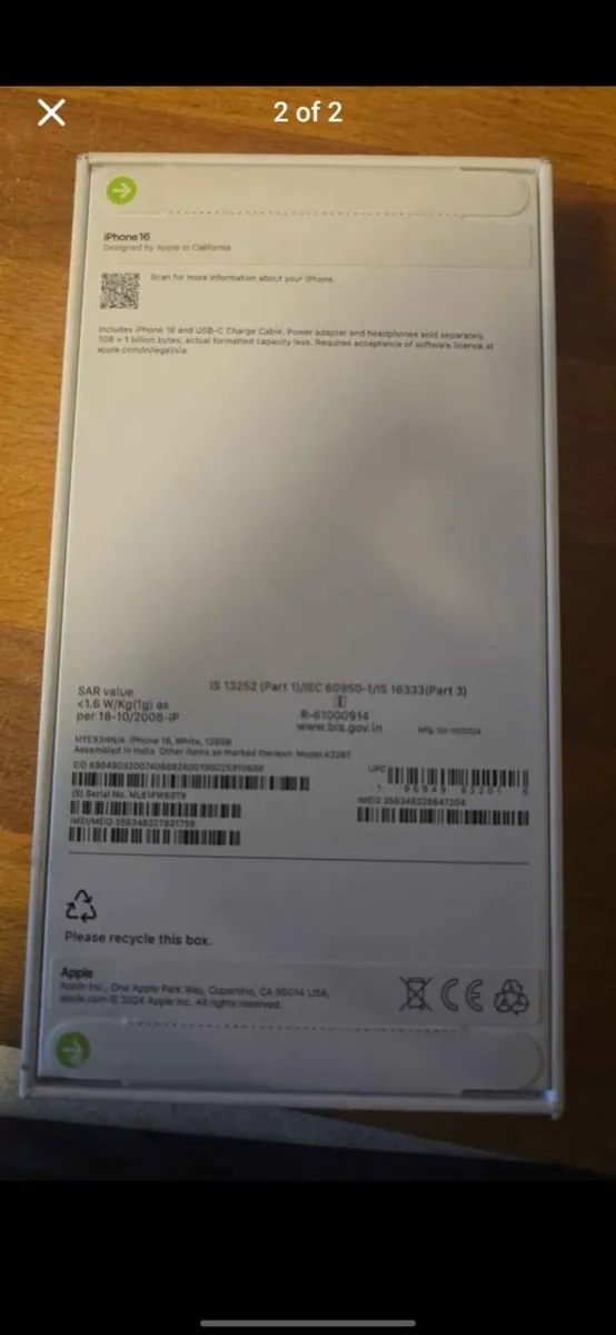 Iphone 16 (Box still sealed) - Image 2