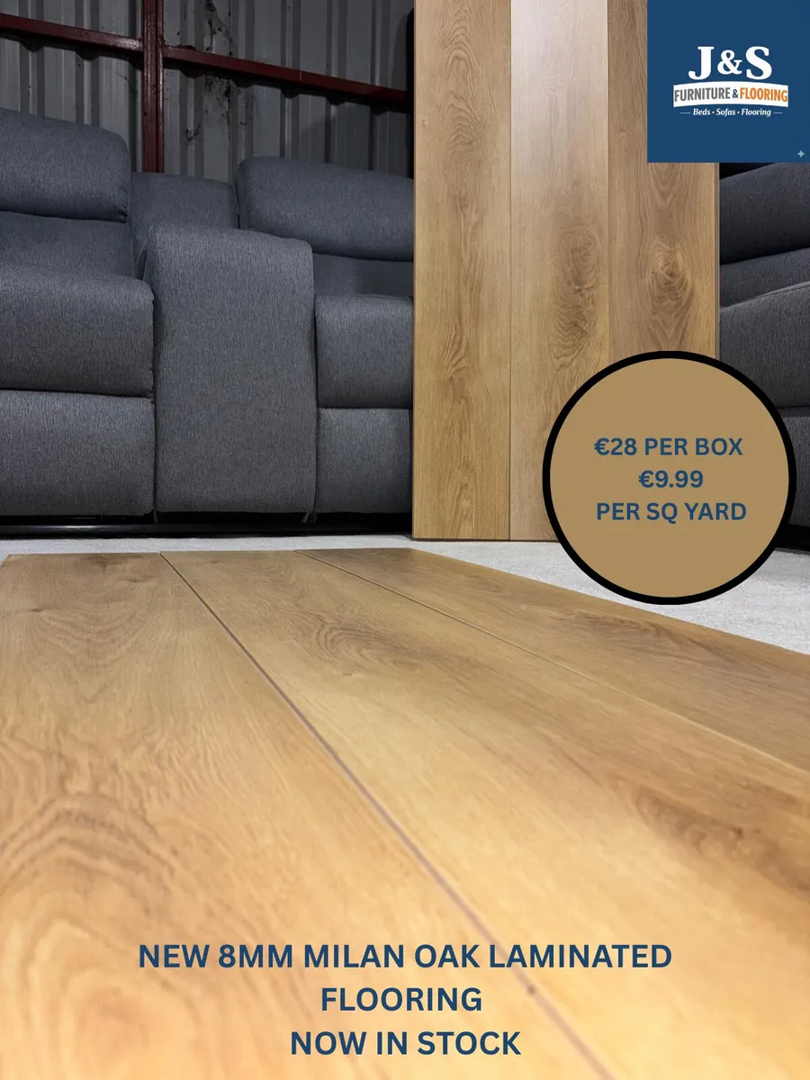 NEW 8MM LAMINATED FLOORING - Image 1